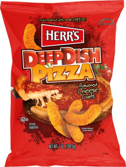 Herrs Deep Dish Pizza Cheese Curls 198gram