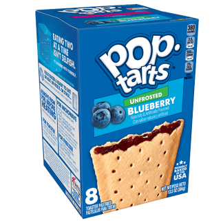 Kelloggs Pop-Tarts Unfrosted Blueberry 384g