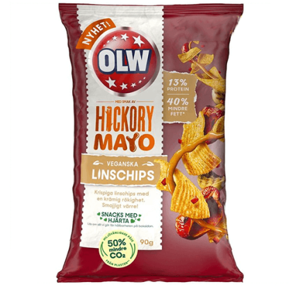 OLW Linschips Hickory Mayo 90g