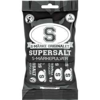 3 x S-Märken Godispulver Supersalt 5-pack