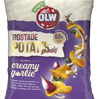 OLW Rostade Potatissnacks Creamy Garlic