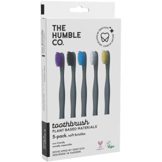 The Humble Co. Tandborste Växtbaserad 5-pack