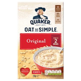 Quaker Oat So Simple Original 216g