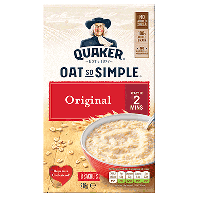 Quaker Oat So Simple Original 216g